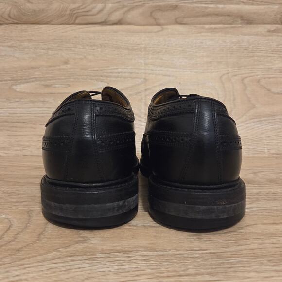 Florsheim Imperial Longwing Black Leather Oxford Shoes Mens Size 10.5 3E X-Wide - Picture 5 of 10